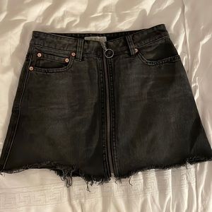 Free people denim skirt
